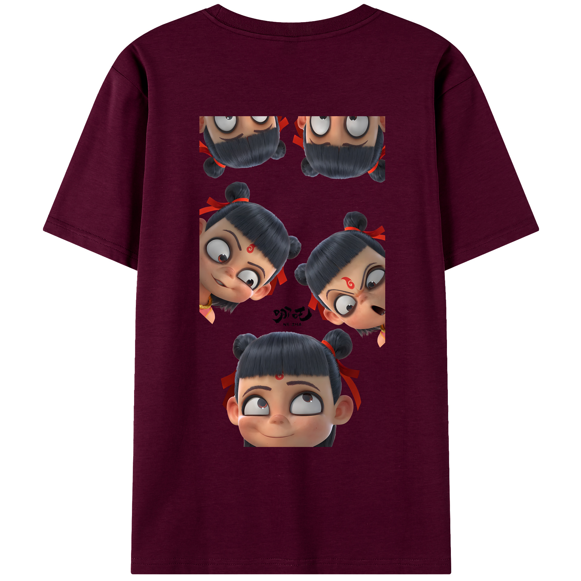 （画像用） Ne Zha 2 ナタ 魔童の大暴れ レディース半袖Tシャツ(バックプリント)